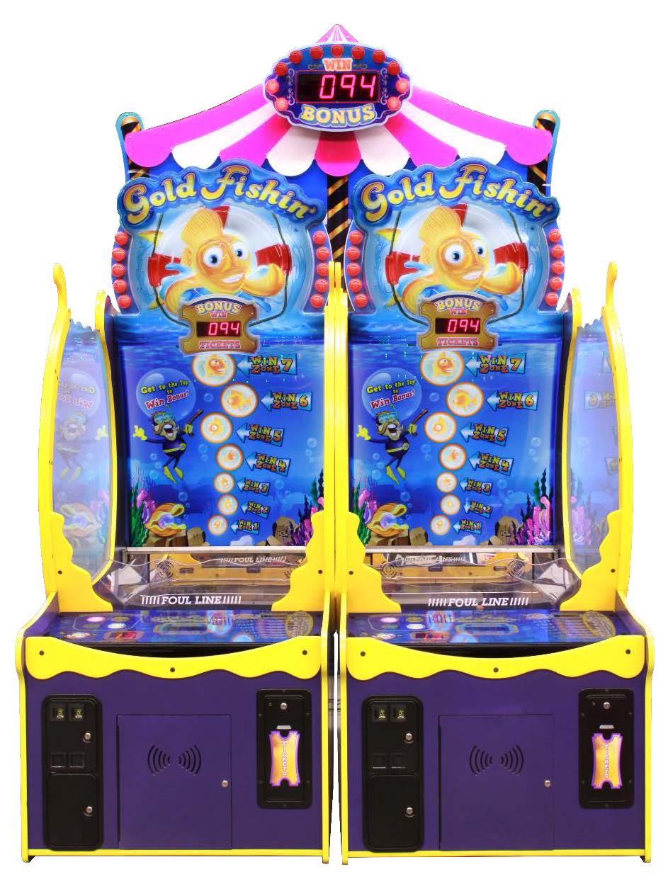 Gold Fishin video arcade games at GameTime Miami, Tampa, Mega Arcade, Restaurant, Sports Bar