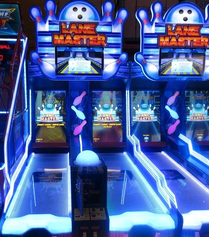 Lane Master video arcade games at GameTime Miami, Fort Myers, Ocoee, Kissimmee, Fort Myers, Mega Arcade Restaurant & Sports Bar