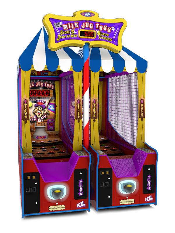 Milk Jug Toss Carnival Arcade Video Game GameTime