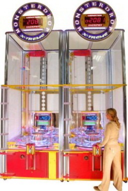 Monster Drop Xtreme ticket redemption game benchmark video arcade games at GameTime Miami Fort Myers Tampa Ocoee Kissimmee Daytona Mega Arcade Restaurant & Sports Bar